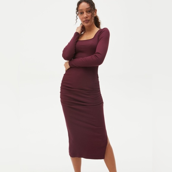 MICHAEL STARS NWOT NATALIE SQUARE NECK MIDI DRESS - Picture 2 of 8